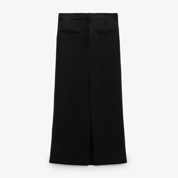 Zara Wool Blend Skirt, Limited Edition. Black. EUC. Size XL. - Picture 3 of 12